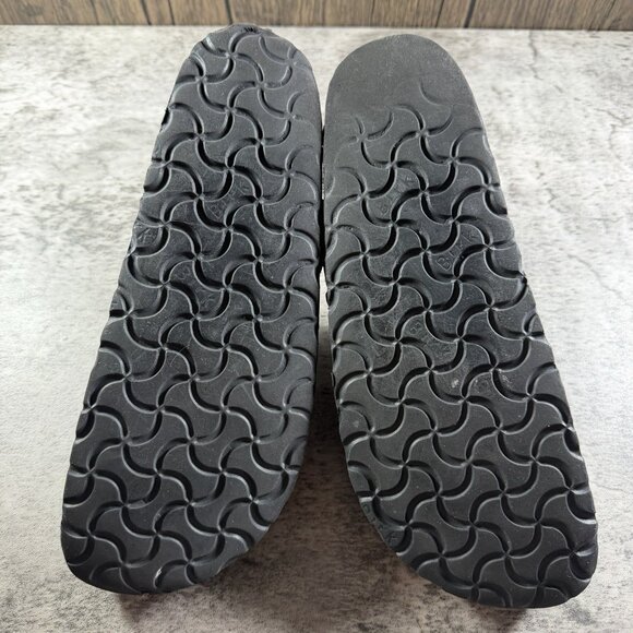 Birkenstock Boston Clogs Womens Vegan Leather Euro Size 39 US Size 8 Black - Picture 7 of 10
